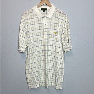 Amen Corner Green Checkered Polo‎ Shirt